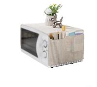 Microwave Oven Cover Dust pour proof Polyester Cotton 30x90cm(beige)