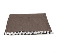 Microwave Oven Cover Dust pour proof Polyester Cotton 30x90cm(brown)