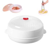 Microwave Oven Steamer for Vegetables, Microwave Heating Bowl, Instant Pot Steamer Basket with Lid for Food Cooking (1Layer)