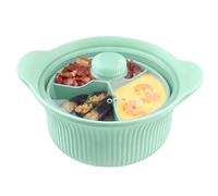 Microwave Oven Steamer, Vegetable Steamer Microwave Cookware Bowl, Silicone With Compartment Cooker For Home Kitchen Accessories Baby Food Veggie Noodle Pasta Soup Fish