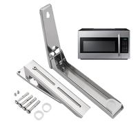 Microwave Rack - Foldable Oven Rack Bracket Stainless Steel, Adjustable Microwave Shelf, Adjustable Foldable Microwaves Oven Wall Stand, for Home Kitchen Accessories, Ovens Racks Bracket