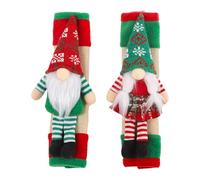 Microwave Refrigerator Handle Covers - 2 packs Christmas Appliance Protectors, Cute Gnome Design, Sleeve, Prevents Fingerprint Stains Dust, Easy Clean | Festive Kitchen Decor For Home Holiday