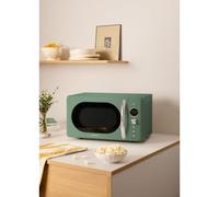 MICROWAVE RETRO - Micro-ondes 20L Gril Numérique 900W Vert Sauge