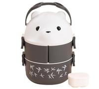 Microwave Safe Food Box - Déjeuner thermique portable, récipient à repas chaud empilable | Récipient isolé sous vide, fuite double couche - Déjeuner pour l'école, les voyages en plein air