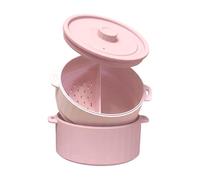 Microwave Steamer For Vegetables | Heat-Resistant Silicone Non-Stick,Cooking Steamer Microwave Veggie Bowl,for Baby Food Corn Pasta Meal Preparation Home Kitchen Restaurant