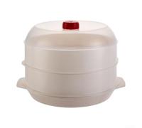 Microwave Vegetable Steamer 25cm Adjustable Vent Lid(Double thickness)