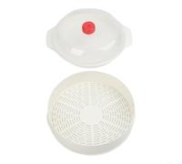Microwave Vegetable Steamer 25cm Adjustable Vent Lid(Single thickening)