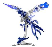 Microworld Puzzle 3D en métal pour adultes, Phoenix doré 3D, puzzle 3D défi mécanique, puzzle 3D difficile à faire soi-même, décoration d'intérieur, cadeaux d'artisanat (bleu)