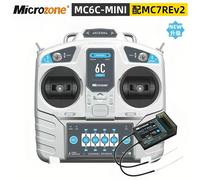 MicroZone MC6C 2.4G 6CH contrôleur émetteur récepteur système Radio pour SU27 RC avion Drone quadrirotor hélicoptère voiture bateau RIGHT NO RX