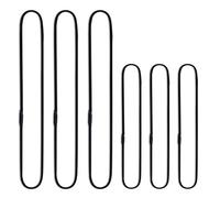 Mictop Lot de 6 bandes élastiques universelles de rechange pour microphone - Clips de serrage - Anneaux en caoutchouc anti-âge - Noir