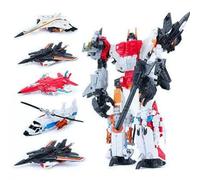 MICToy Transform Jouets Jouet Robot Combiné Transformable 5-en-1 Cadeau d'anniversaire Déformable pour Les Garçons, Adapté Aux Enfants Et Adultes De 12 Ans Et Plus-5-in-1