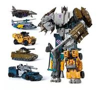 MICToy Transform Jouets, Robot 5-en-1, Cadeau pour Garçons Et Enfants, Collection Hauteur 32cm, Adapté Aux Enfants Et Aux Adultes De 12 Ans Et Plus-5-in-1
