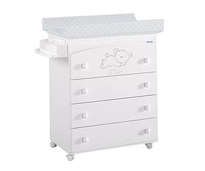 Micuna 1703496031 - baignoire - matelas à langer étoiles Sweet Bear 0 m +