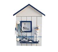 Micvtve DéCoration dans L'OcéAn BoîTe à CléS Clé Suspendue au Mur de L'Armoire BoîTe de Rangement Oiseaux de Mer