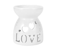 Micvtve Diffuseur en CéRamique BrûLeur à Bougie Diffuseurs D'Huiles Essentielles BrûLantes en CéRamique Lampe - Amour