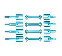 Micvtve Ensemble de Joint de Coupe D'Os de Chien d'arbre D'EntraîNement en MéTal pour TT01-01 TT01D TT01E TT02-02 1/10 PièCes de Mise à Niveau de Voiture RC