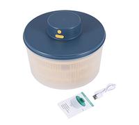 Micvtve Essoreuse à Salade éLectrique - SèChe-LéGumes à Laitue, Rechargeable par USB, Essoreuse à Fruits de Laitue à SéChage avec Bol