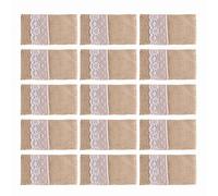 Micvtve Lot de 100 pochettes rustiques en toile de jute pour couverts de mariage - Accessoires de décoration de table