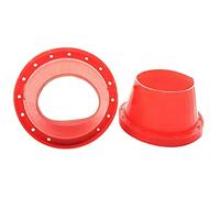 Micvtve Lot de 2 joints d'étanchéité universels en silicone pour haut-parleur de voiture de 16,5 cm