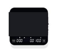 MICXNIC Mini balance à café numérique avec minuterie, 4 modes pour verser le café, affichage miroir LED avec haute précision et capteur tactile, rechargeable par USB, balance de cuisine