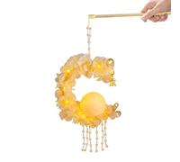 Mid Autumn Festival Lantern, Holiday Lanterns Craft Kits, 9.45 inches Cute Portable Handheld Rabbit Ornament, Mooncake Festival Theme, Traditional Light for Celebrations, Home Party Decor Activities