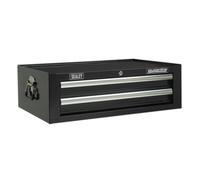 Mid-Box 2 Tiroir avec Boule Roulement Coulisses - Noir AP26029TB Sealey Neuf