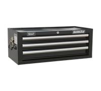 Sealey AP33339B Mid-Box 3 Tiroir avec Rotule Roulement Glisse - Noir