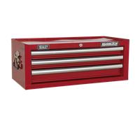 Sealey AP33339 Mid-Box 3 Tiroir avec Rotule Roulement Glisse - Red