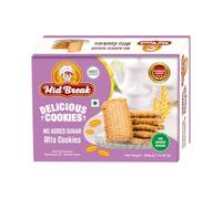 Mid Break - Sugar Free Atta Biscuits, Sugar Free Atta Cookies, Atta Biscuits, Premium Handmade Cookies, 300 Gm, Pack of 1
