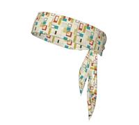 Mid Century Bandeau de sport élastique réglable unisexe doux confortable respirant