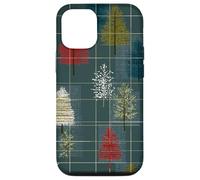 Mid Century Christmas Tree Holiday Pattern Vintage 1950s Coque pour iPhone 12/12 Pro