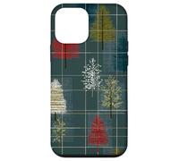 Mid Century Christmas Tree Holiday Pattern Vintage 1950s Coque pour iPhone 12 Mini