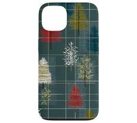 Mid Century Christmas Tree Holiday Pattern Vintage 1950s Coque pour iPhone 13
