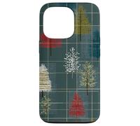 Mid Century Christmas Tree Holiday Pattern Vintage 1950s Coque pour iPhone 13 Pro