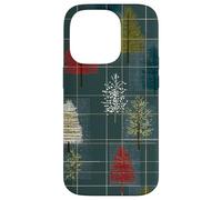 Mid Century Christmas Tree Holiday Pattern Vintage 1950s Coque pour iPhone 14 Pro