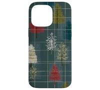 Mid Century Christmas Tree Holiday Pattern Vintage 1950s Coque pour iPhone 14 Pro Max