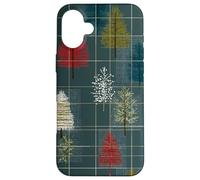 Mid Century Christmas Tree Holiday Pattern Vintage 1950s Coque pour iPhone 16 Plus