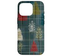 Mid Century Christmas Tree Holiday Pattern Vintage 1950s Coque pour iPhone 16 Pro