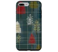 Mid Century Christmas Tree Holiday Pattern Vintage 1950s Coque pour iPhone 7 Plus/8 Plus