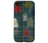 Mid Century Christmas Tree Holiday Pattern Vintage 1950s Coque pour iPhone SE (2020) / 7/8