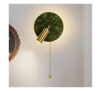 Mid Century Green Marble Staircase Wall Sconce Adjustable Bedside Reading Wall Light With Pull Cord Switch Nordic Led Bedroom Wall Mounted Lamp Fixtures For Hallway