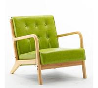 Mid-Century Modern Accent Armchair, Faux Leather Chair for Living Room, Upholstered Comfy Lounge, Reading Side for Bedroom(4)