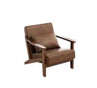 Mid-Century Modern Accent Chair with Wood Frame, Upholstered Reading Arm Or Living Room, Bedroom(1)