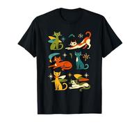 Mid Century Modern Cat 1950s 1960s Style T-Shirt