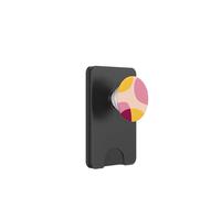 Mid Century Modern Circles Geometric Pink Yellow Shapes PopSockets PopWallet pour MagSafe
