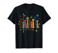 Mid Century Modern Dachshund 1950s 1960s Design T-Shirt