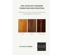Mid-Century Modern Furniture Restoration: A Beginner’s Guide to Reviving Vintage Icons: Step - by - Step Techniques for Refinishing, Repairing, and Styling.