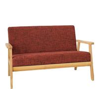 Mid-Century Modern Solid Wood Armchair with High-Density Sponge Cushion Plush Chenille Living Room Chair for Bedroom, Apartment(3)