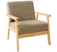 Mid-Century Solid Wood Sofa Chair Comfy Bedroom Chairs for Adults,Small Wide Reading Nook Arm, Modern for Living Room, Office(7)