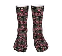 Mid-Cut Socks Approche-Toi De Moi Et Embrasse-Moi Doux Chaussettes De Course Classiques Soquettes Pour Femme Cyclisme Basketball